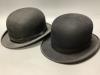 Two Dunn & Co vintage bowler hats                                                                                                                                                                                           