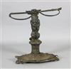 A Victorian cast iron stick stand, width 25in. depth 13.5in. height 23in.                                                              