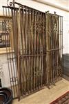 A set of wrought iron railings, approx 6ft 10 high and 26ft wide                                                                       