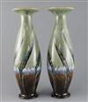 Eliza Simmance for Royal Doulton, a pair of tall Art Nouveau vases, c.1905, 39cm                                                       