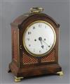 Dwerrihouse Carter & Son, Berkeley Square. A George III mahogany cased hour repeating bracket clock, width 11.25in. depth 8in. height 1