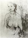 Henry Moore (1898-1986) 'Girl II' 9 x 7.25in.                                                                                          