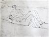 § Henry Moore (1898-1986) 'Reclining Figures on Beach' 6.75 x 9in., unframed                                                           