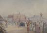 Frederick Edward John Goff (1855-1931), watercolour, 'Brighton from the Pier', signed, 12 x 15.5cm                                                                                                                          