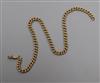 An 18ct. gold albert chain, 36cm.                                                                                                      