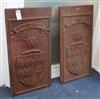 A pair of Victorian cast iron plaques for Kent College, Canterbury with the arms and motto 'Lux Tua Via Mea' - Your Light Is MY Way W.3