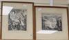 Herbert Lespinasse (1884-1972), 2 etchings, Coastal landscapes, signed in pencil                                                       