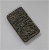 A Chinese tortoiseshell card case width 10cm                                                                                           