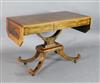 A Regency crossbanded and marquetry inlaid rosewood sofa table, W.3ft 4in. D.2ft H.2ft 5in.                                            