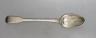 A George III silver fiddle pattern basting spoon, by Eley, Fearn & Chawner, London, 1811, 30.3cm, 123 grams.                                                                                                                
