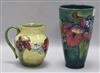 A Moorcroft vase, and a jug Vase H.23cm                                                                                                