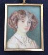 A miniature portrait of a lady                                                                                                         