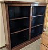 An early Victorian rosewood open bookcase, W.5ft 10.5in. D.1ft 2in. H.7ft 8.5in.                                                       