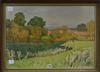 Y Piefried, watercolour, river landscape, indistinctly signed and dated 1906, 50 x 70cm                                                