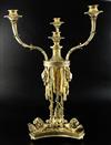 A George III silver-gilt four-light candelabrum, Digby Scott & Benjamin Smith, London 1806                                             