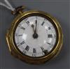 An 18th century gilt repousse pair cased verge pocket watch by John Hays, London,                                                      