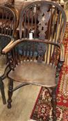 A 19th century elm and beech Windsor elbow chair                                                                                       