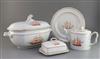 An extensive Spode 'Trade Winds Red' pattern tea, coffee and dinner service                                                            