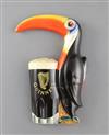A rare Carltonware Guinness toucan and pint glass wall appliqué, height 7in.                                                           