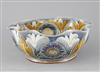 Frank A Butler for Doulton, an unusual lobed bowl, dated 1885, D. 24cm                                                                 