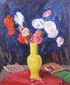 Philip Naviasky (1894-1983) Still life of flowers in yellow vase 23.5 x 20in.                                                          