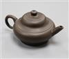 A 19th century Chinese Yixing teapot and cover                                                                                         