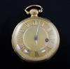 A George III 18ct gold keywind pocket watch by J & C Turner, London,                                                                   