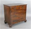 A George III mahogany chest, W.2ft 10in. D.1ft 9in. H.2ft 8in.                                                                         