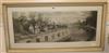 E. L. Henty, lithograph, travellers along a canal, 34 x 86cm                                                                           