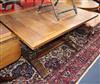 A 1920's oak refectory table L.140cm                                                                                                   