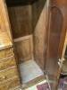 A Victorian satin birch Beaconsfield wardrobe, length 212cm, depth 55cm, height 169cm                                                                                                                                       