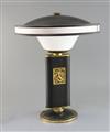 An Eileen Gray 'Sirene' embossed metal and plastic desk lamp, height 17in.                                                             