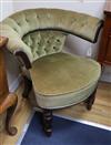 A William IV upholstered library chair                                                                                                 