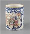 A Chinese export famille rose mug, Qianlong period, H. 11.5cm                                                                          