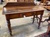 A Victorian mahogany writing table                                                                                                                                                                                          