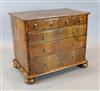 An early 18th century inlaid walnut chest W. 3ft 1in. D. 2ft 11in. H. 2ft 7in.                                                         