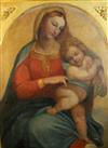 19th century Italian School Madonna and child 40.5 x 30.5in.                                                                           