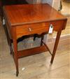 A George III mahogany Pembroke table W.53cm                                                                                            