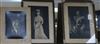 Three signed photos of George V, Queen Mary and Lady Mountbatten                                                                       