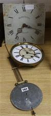 A Victorian thirty hour clock movement and one other                                                                                   