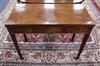 A George III mahogany folding tea table W.96cm                                                                                         