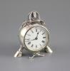 A late Victorian novelty silver equine related timepiece, by Edward H. Stockwell                                                                                                                                            