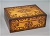 An inlaid marquetry box length 30.5cm                                                                                                  