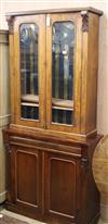 A Victorian mahogany bookcase W.92cm                                                                                                   