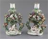 Two matching Derby candlestick groups, c.1765, h. 21cm, some restoration,                                                              