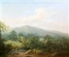 19th century English School Children at play in an extensive landscape 24.25 x 29.25in.                                                