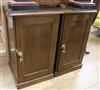 A pair of mahogany bedside cabinets W.46cm                                                                                             