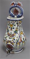 A French faience wall cistern height 55cm                                                                                              