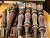 Three sets of four Victorian table legs                                                                                                