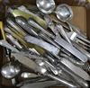 A quantity of plated cutlery                                                                                                           